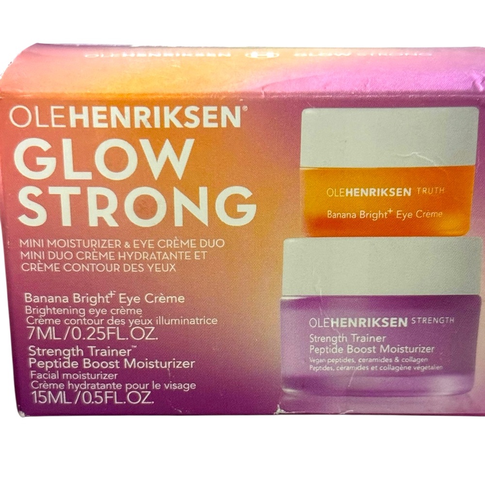 OleHenriksen Glow Strong Moisturizer & Eye Cream Duo New In Box